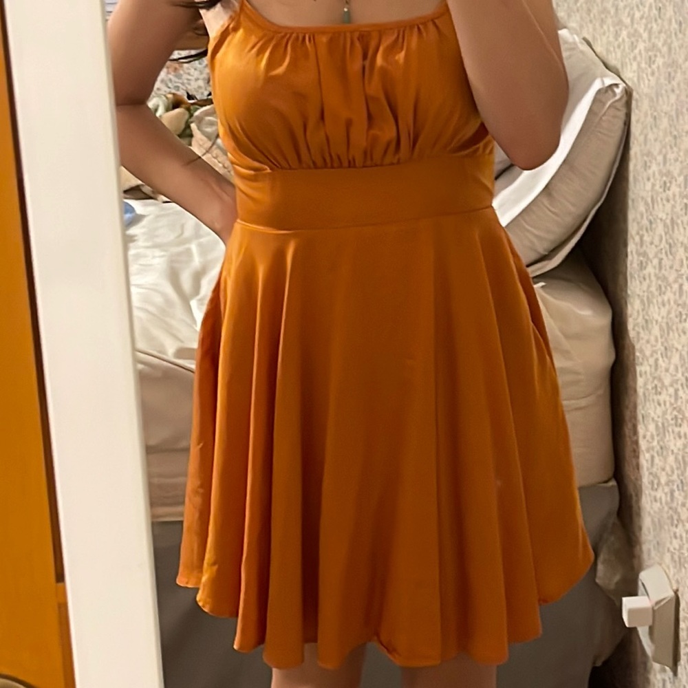 Orange Shein Dress